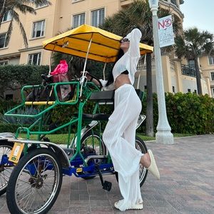 White Beach Cover Up Set